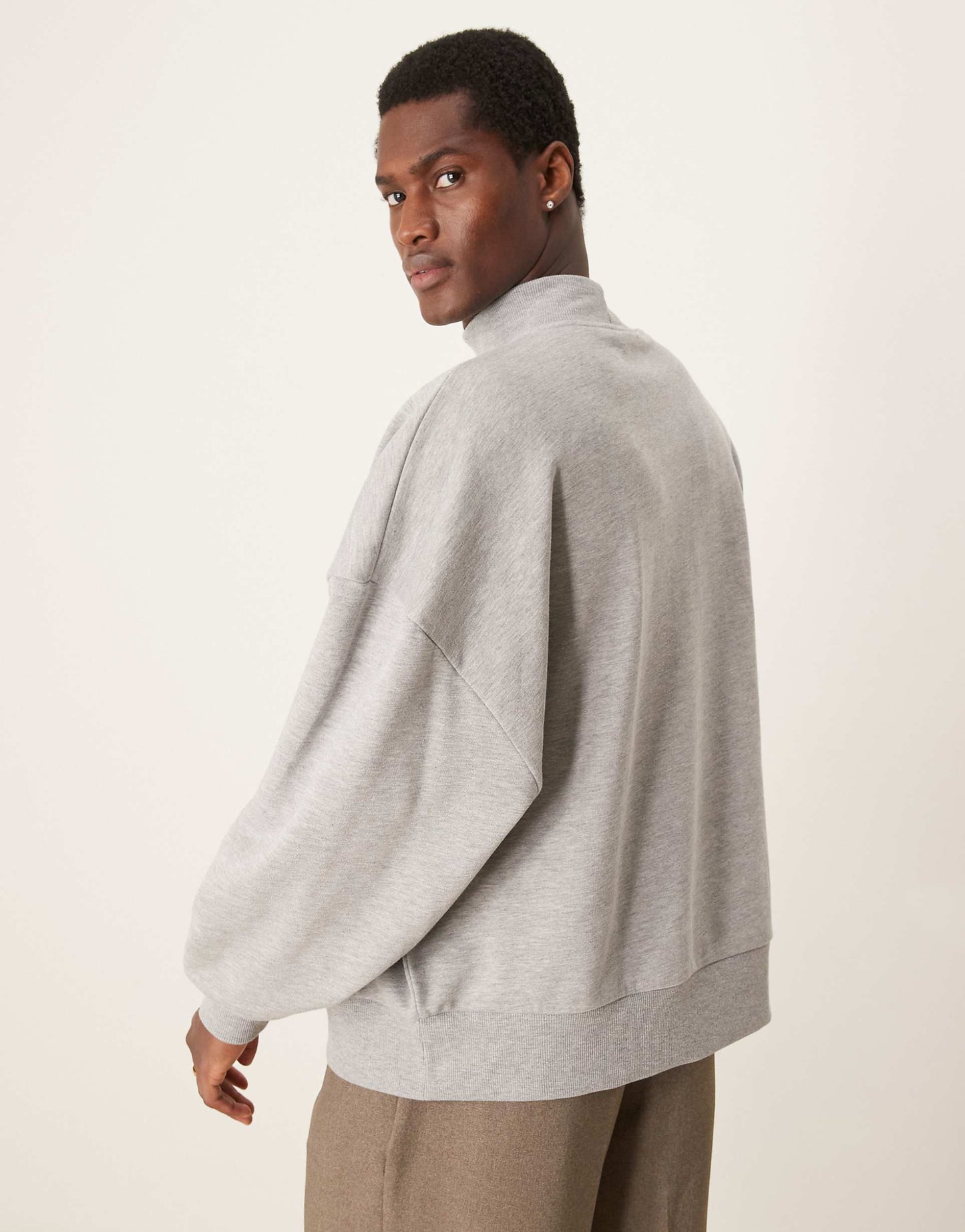 Extreme Oversized Sweat Grey Marl