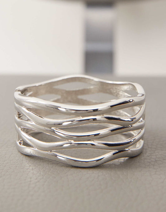 Bangle Cuff With Weave Detail