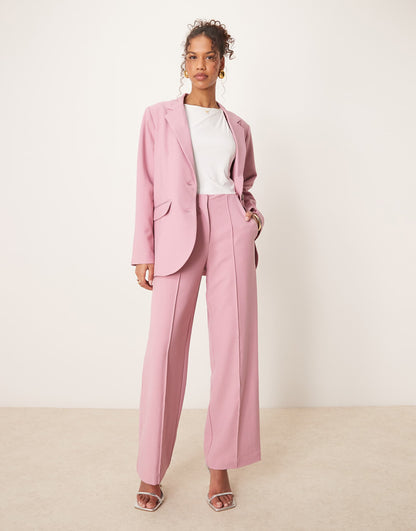 High Waist Wide Leg Tailored Troiser Co-Ord