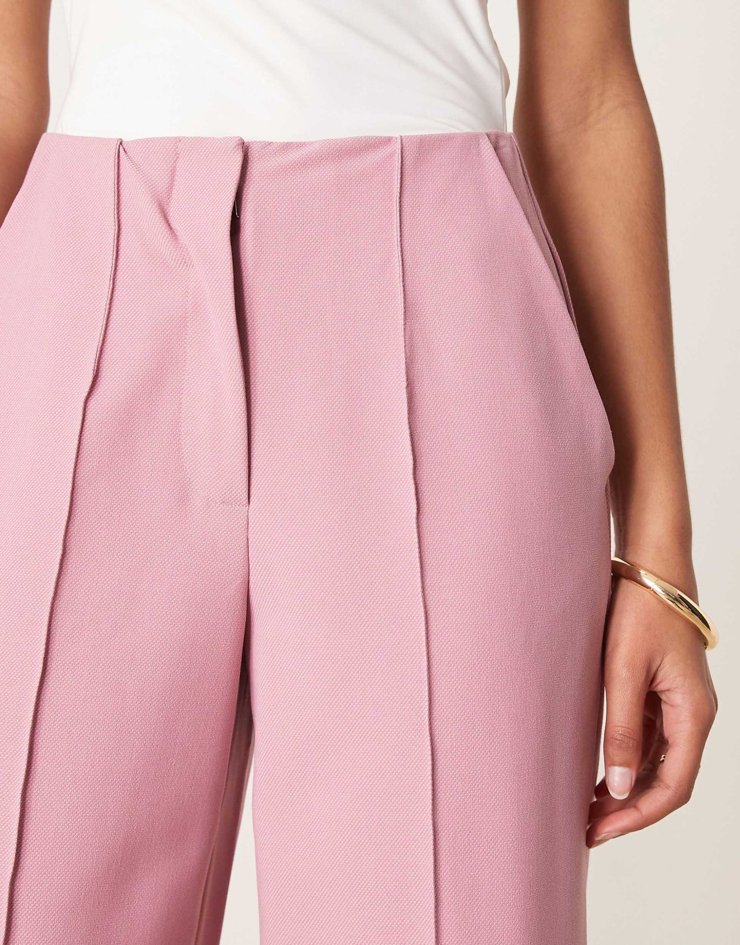 High Waist Wide Leg Tailored Troiser Co-Ord