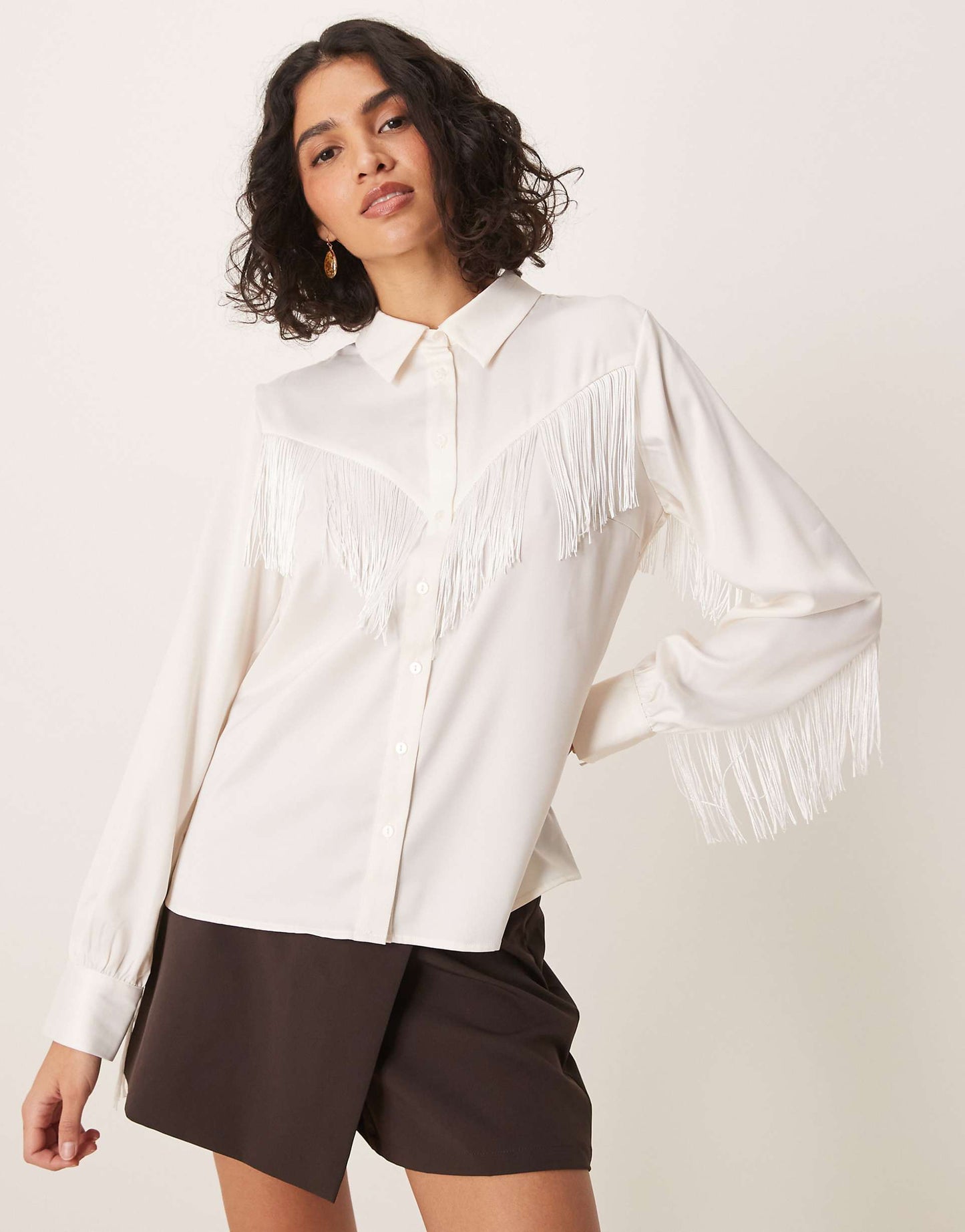 Western Fringed Detail Shirt