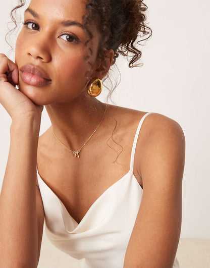 Satin Cami Midi Dress