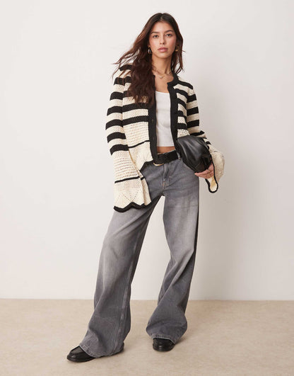 Crochet Knit Cardigan