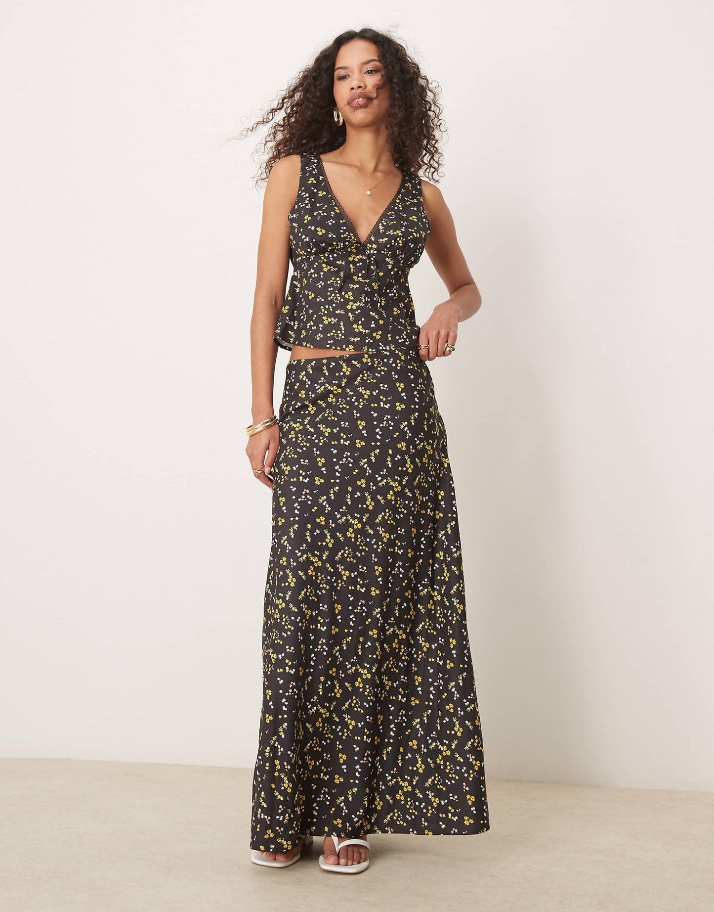 Maxi Slip Skirt Co-Ord