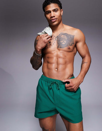 Seersucker Swim Shorts