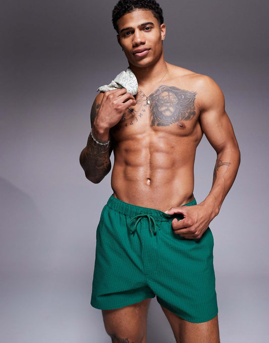 Seersucker Swim Shorts