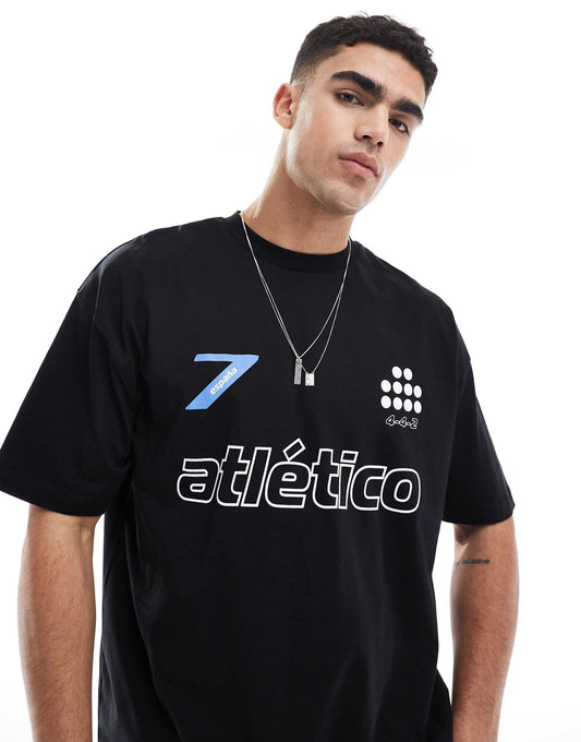 Oversized T-Shirt With Sports Graphic