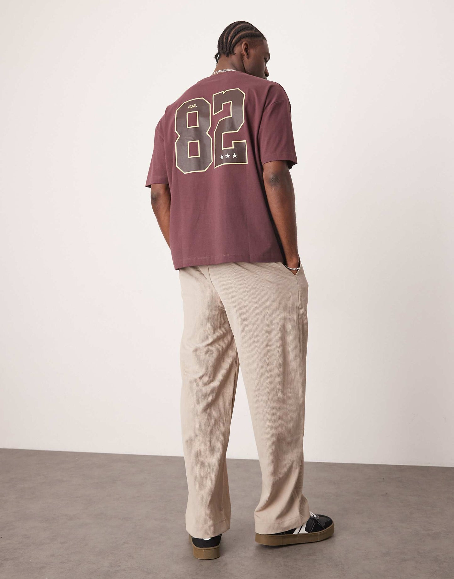 Oversized T-Shirt With Varsity Graphics