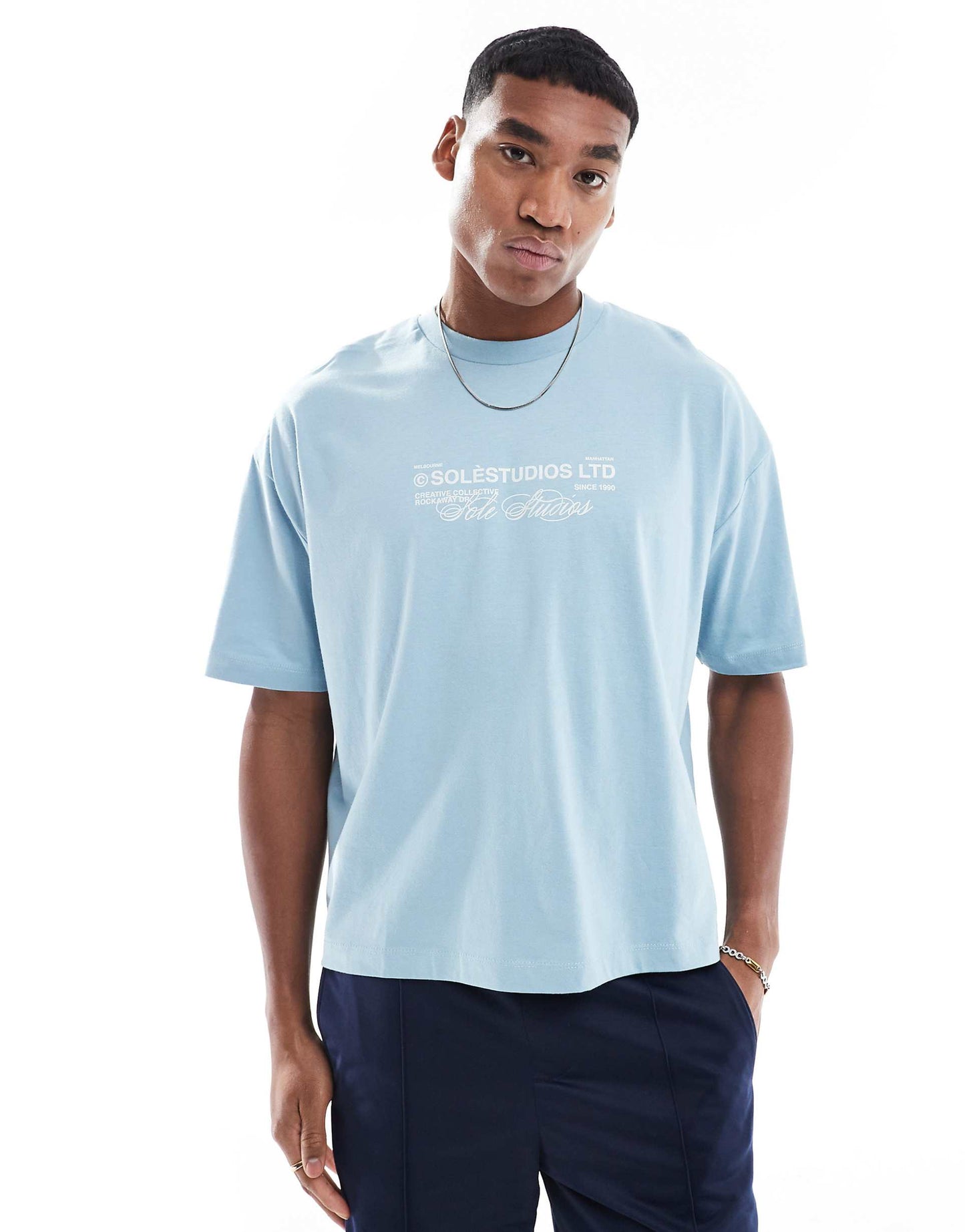 Boxy Oversized T-Shirt With Street Graphics