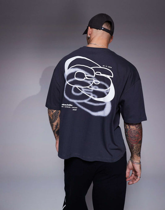 Boxy Oversized T-Shirt With Back Print