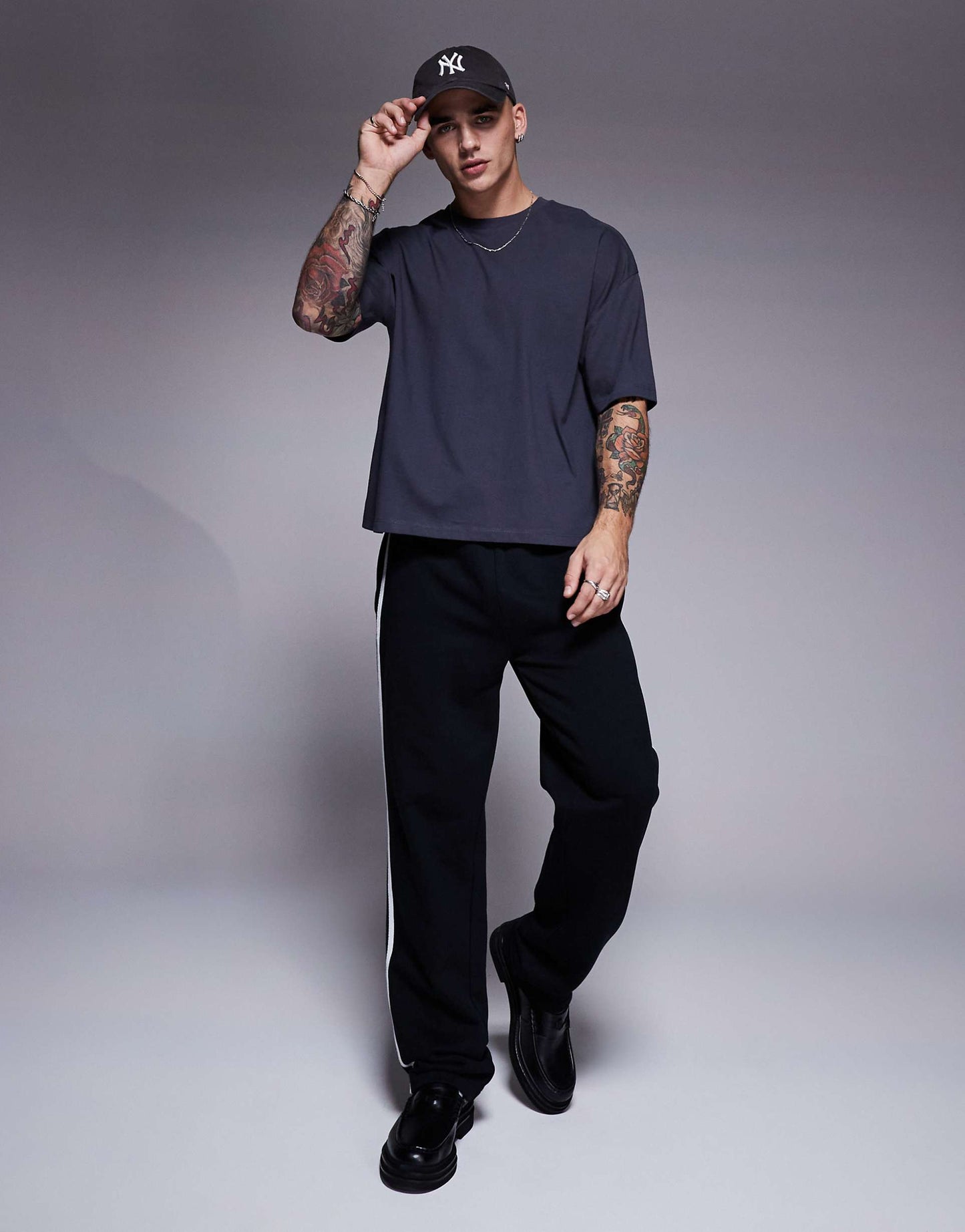 Boxy Oversized T-Shirt With Back Print