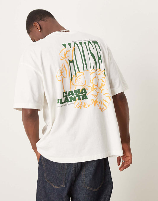 Oversized T-Shirt With Floral Graphic