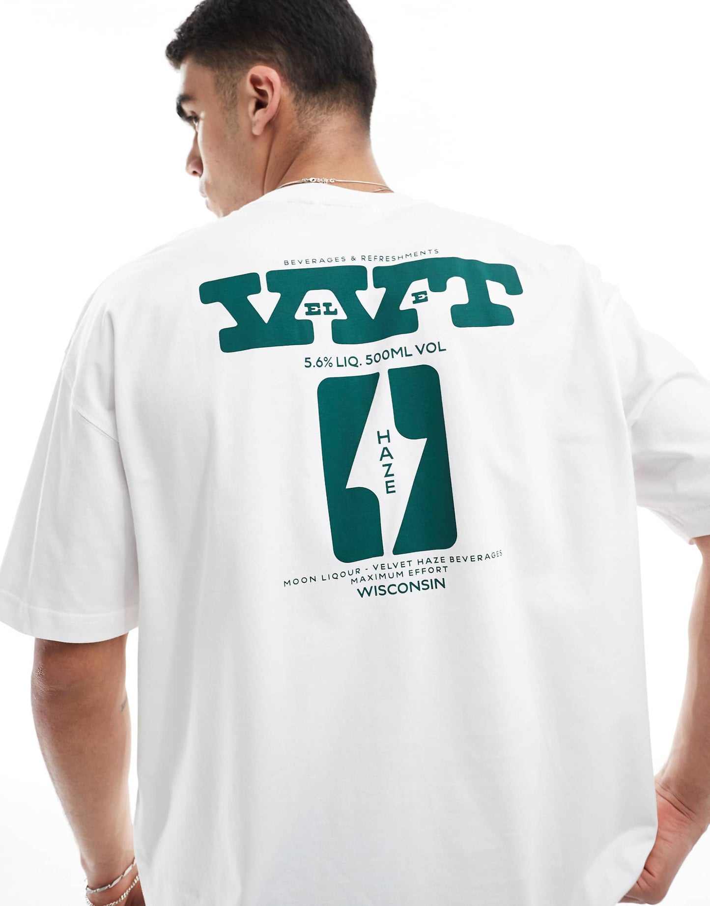 Oversized T-Shirt With Text Graphics