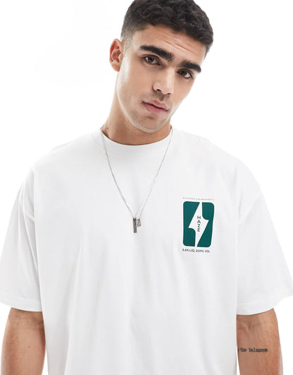 Oversized T-Shirt With Text Graphics