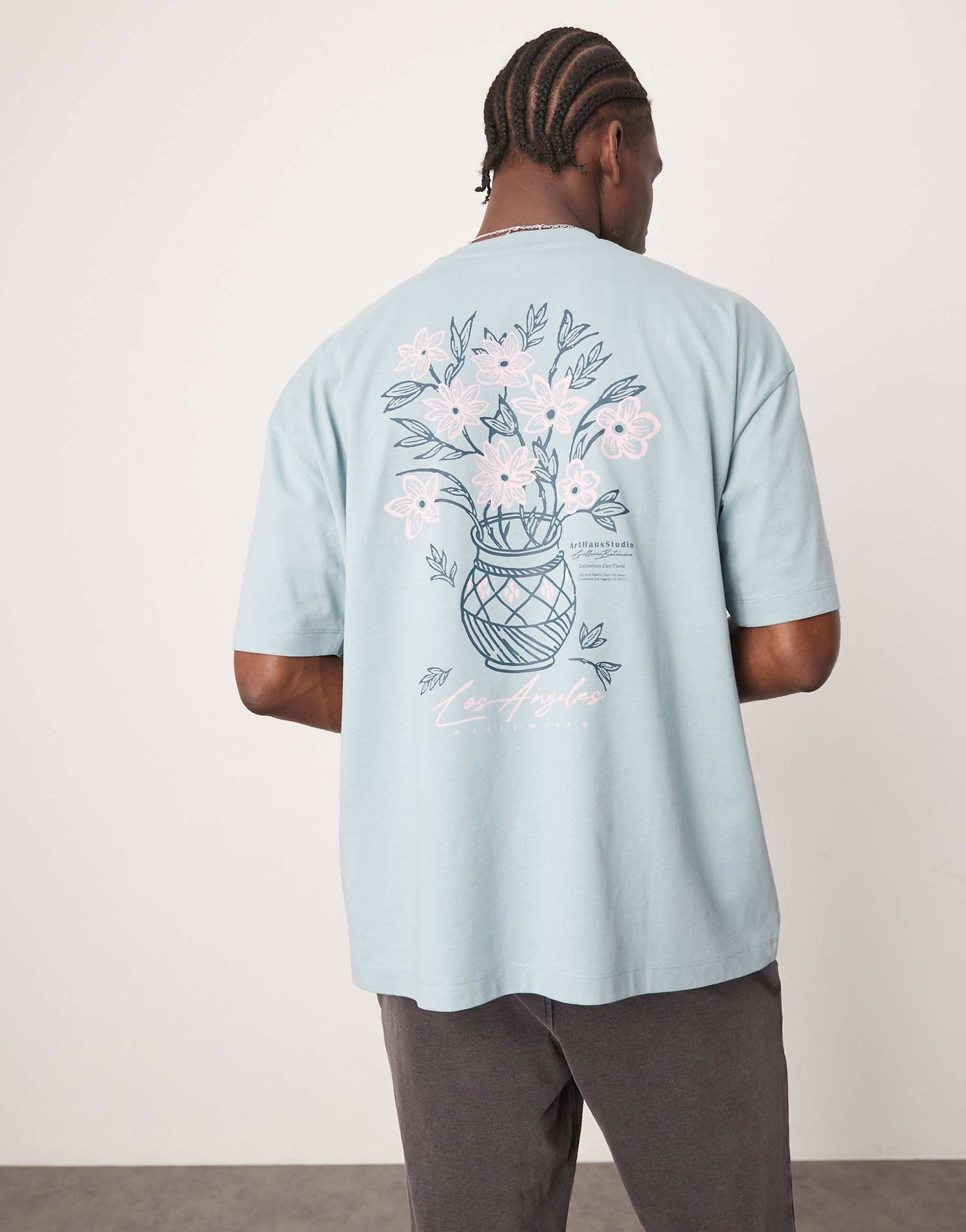 Oversized T-Shirt With Floral Graphic