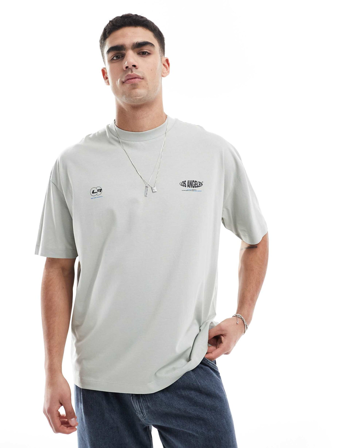 Oversized T-Shirt With City Graphic