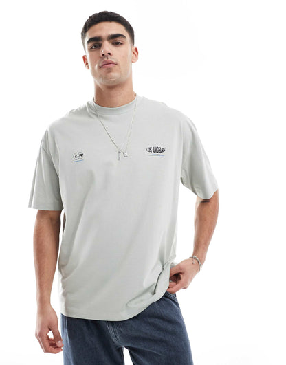 Oversized T-Shirt With City Graphic