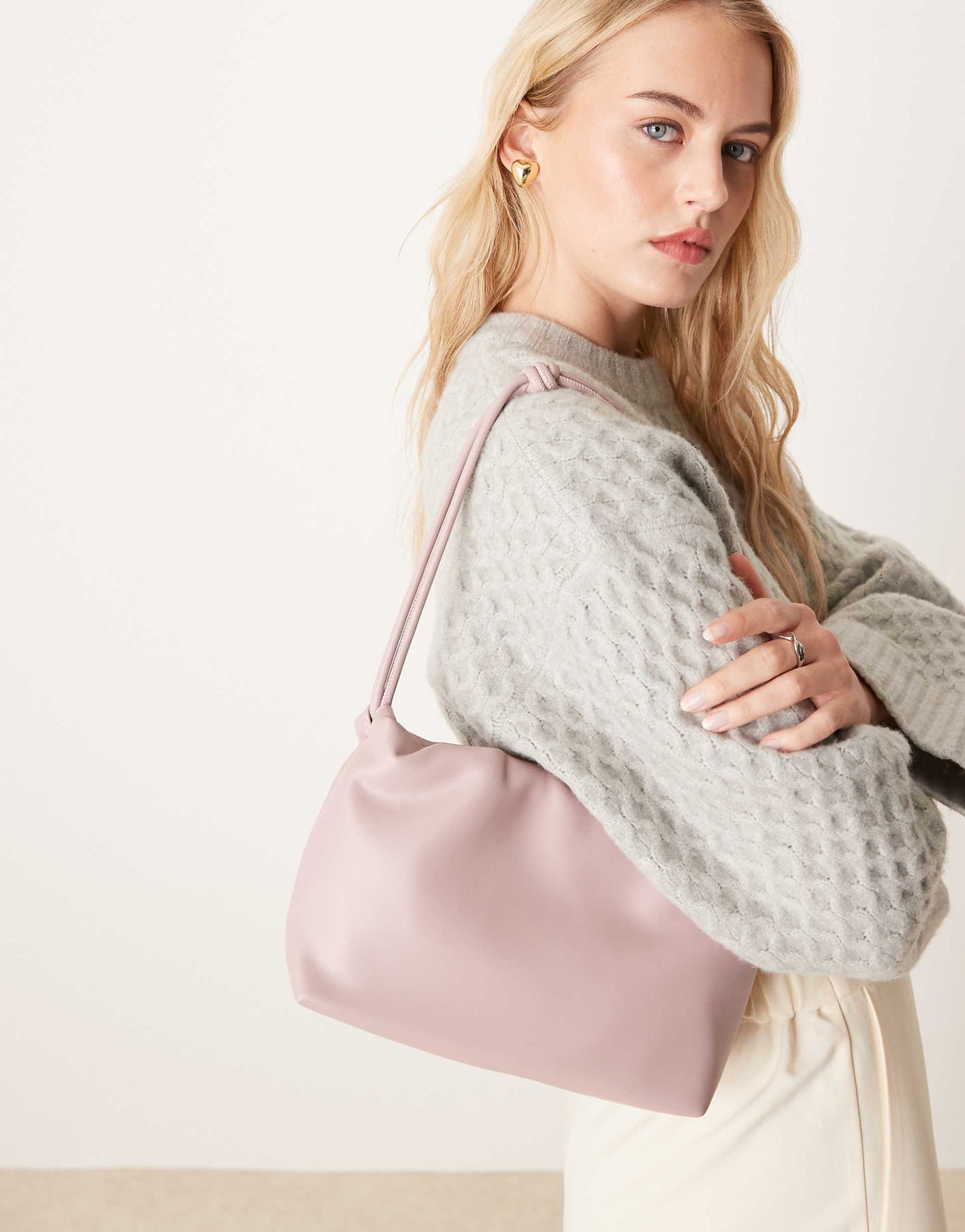 Cloud Knot Handle Shoulder Bag