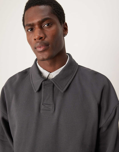 Co-Ord Fixed Hem Polo Sweatshirt