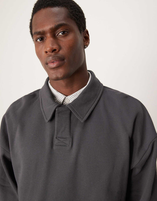 Co-Ord Fixed Hem Polo Sweatshirt