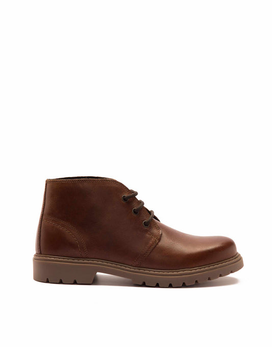 Amway' Men'S Chukka Ankle Leather Lace-Up Boots