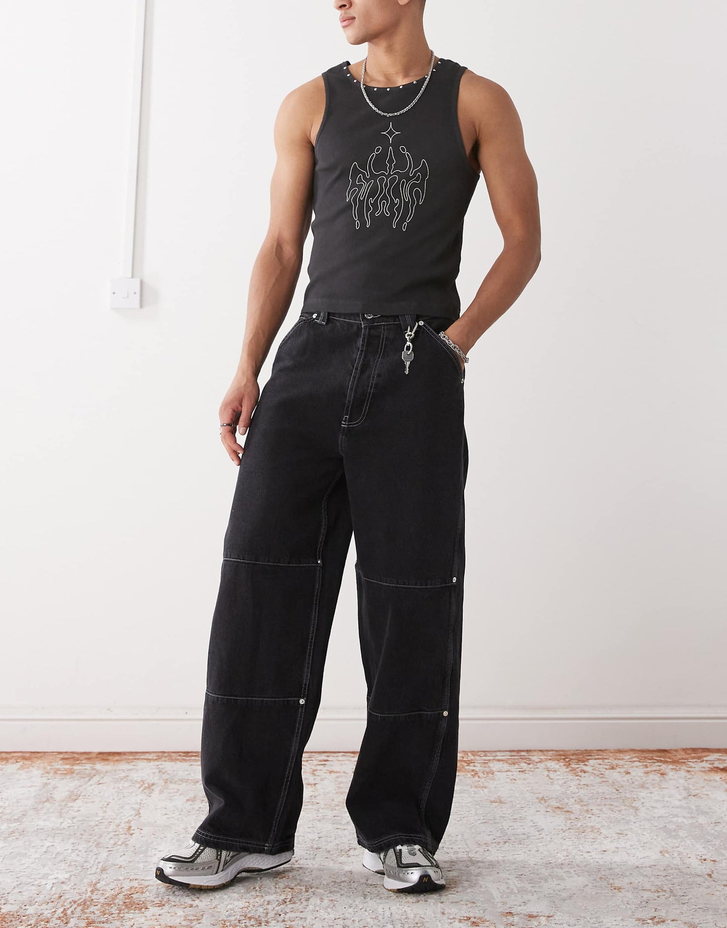 Carpenter Trouser With Contrast Stitch