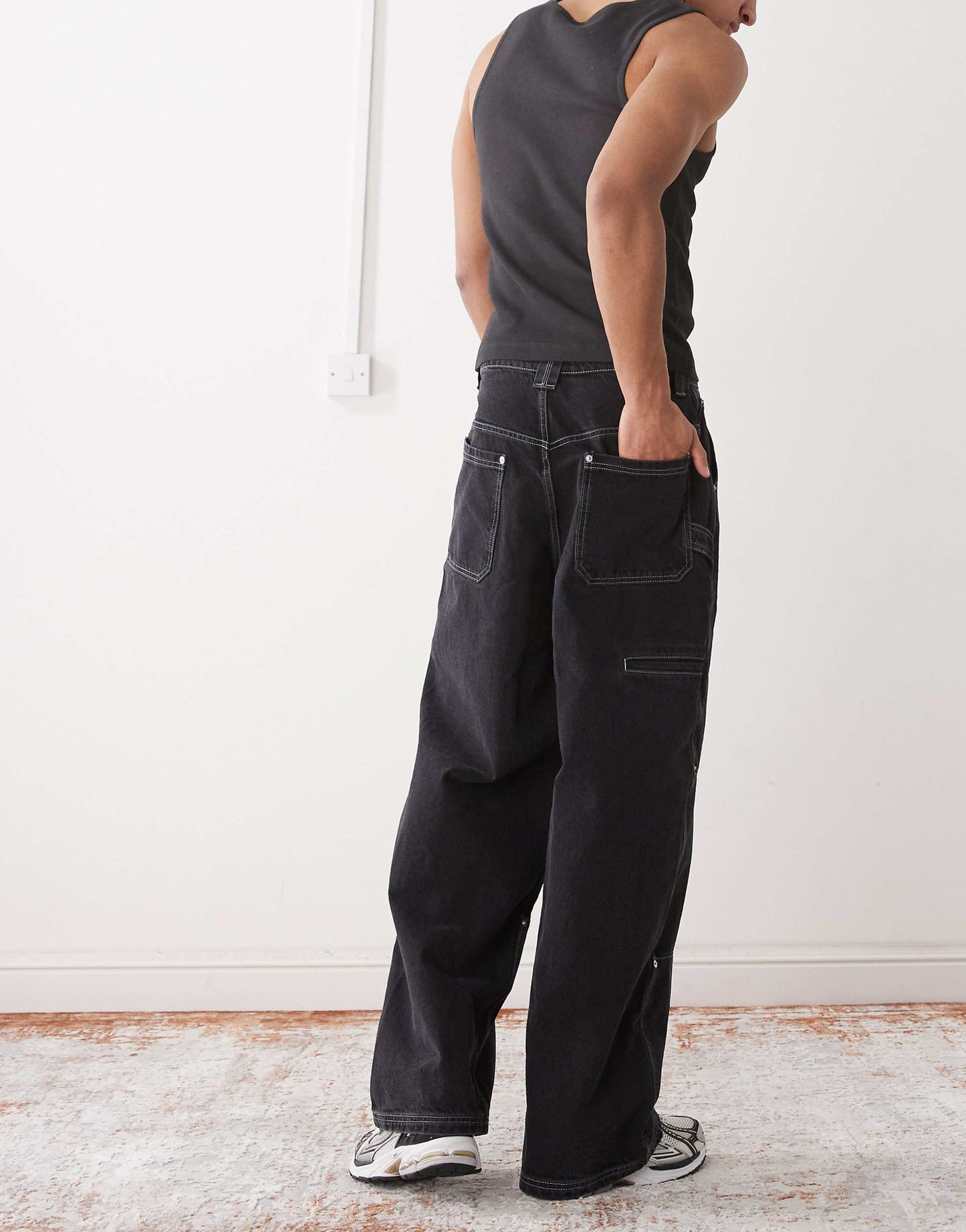 Carpenter Trouser With Contrast Stitch