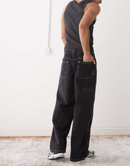 Carpenter Trouser With Contrast Stitch