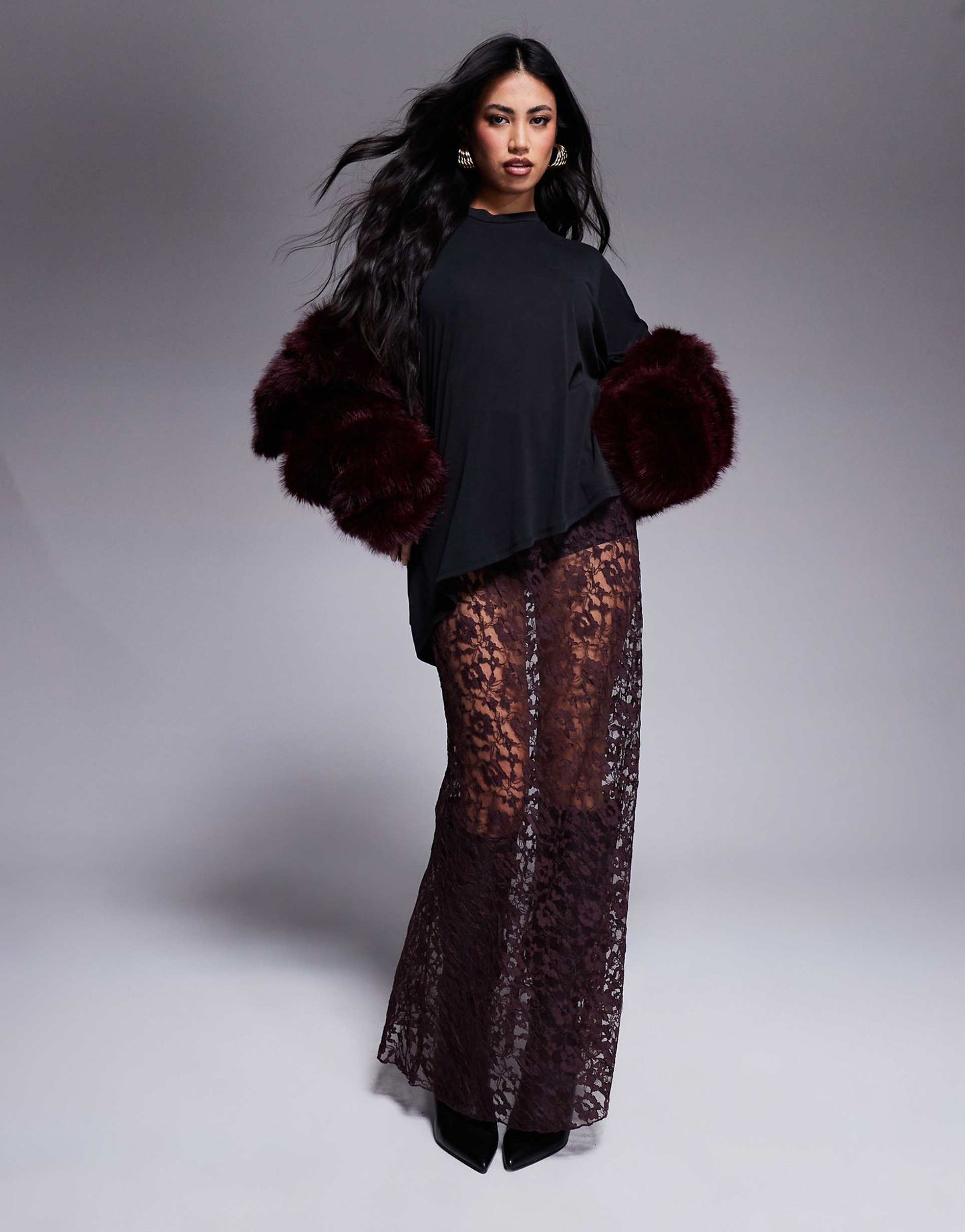 Modal Drapey Hem T-Shirt