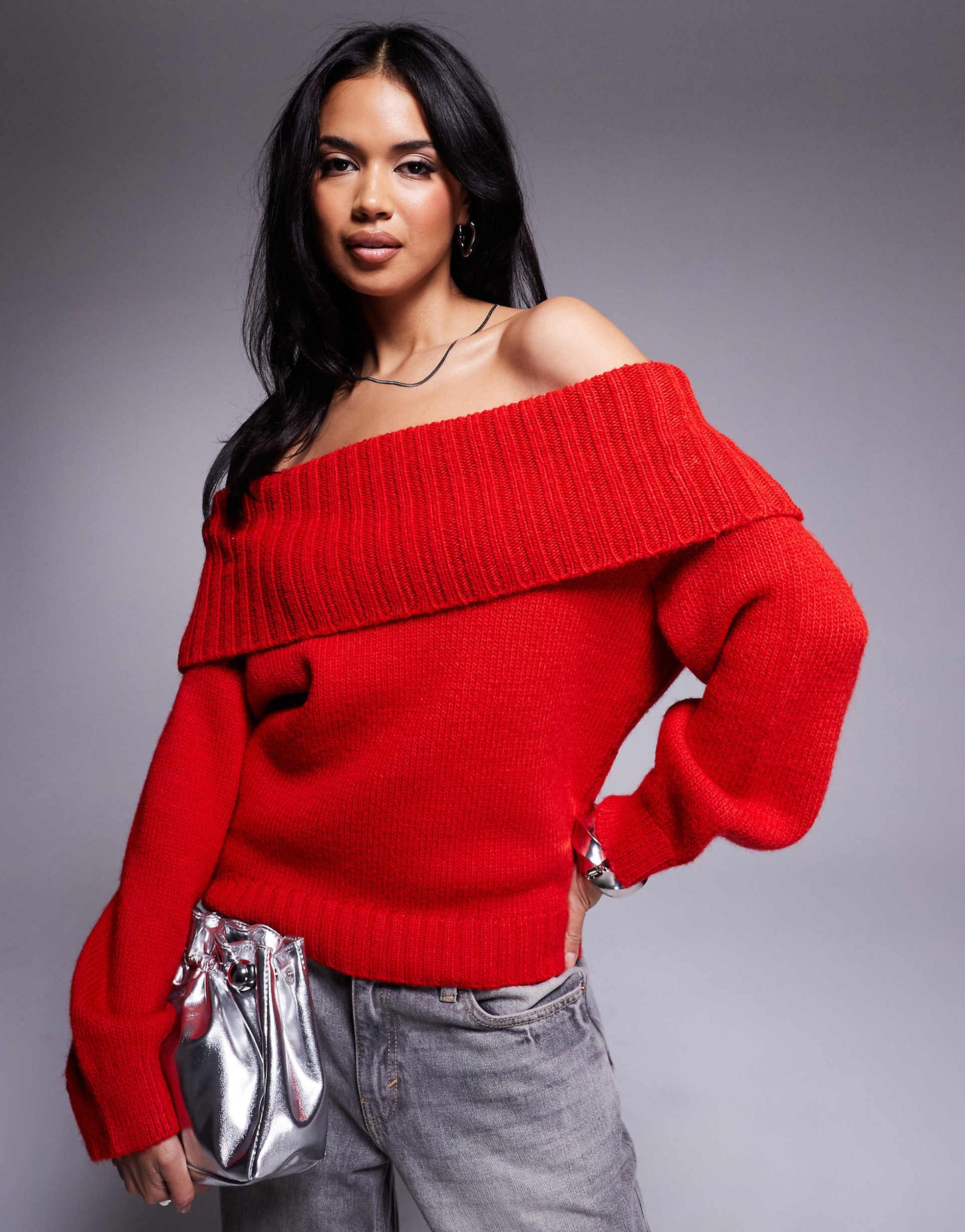 Bardot Off Shoulder Jumper