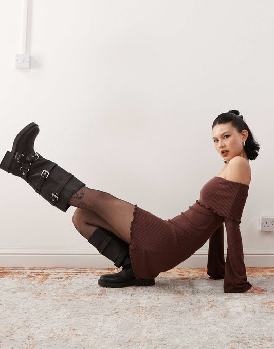 Collusion Folded Mini Dress