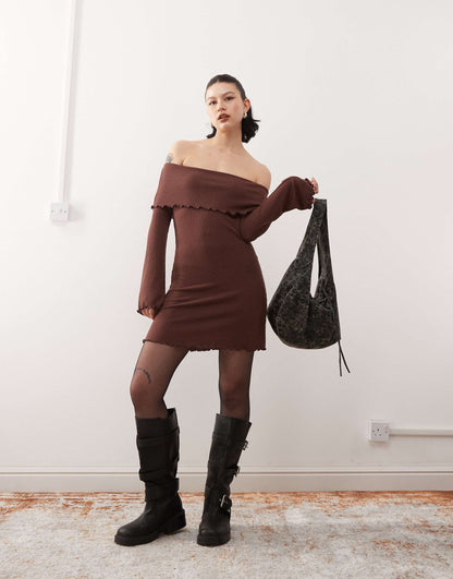 Collusion Folded Mini Dress