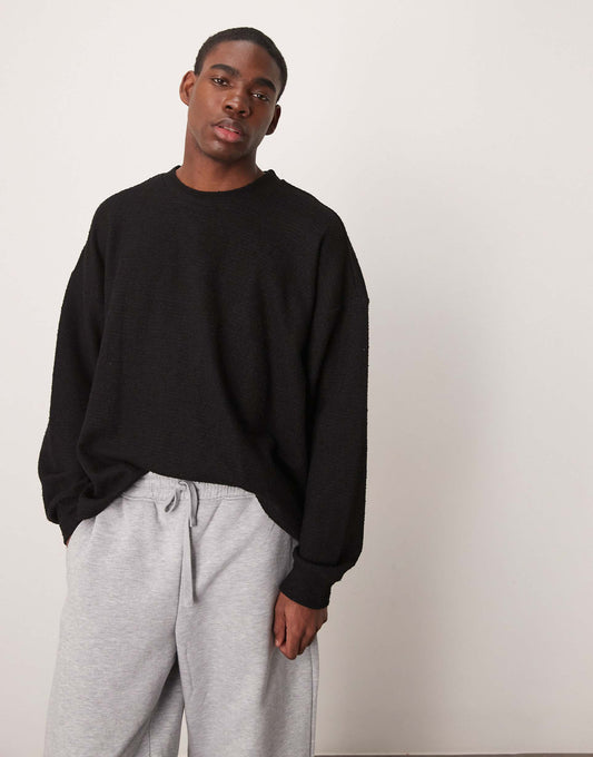 Extreme Oversized Long Sleeve T-Shirt With Baggy Sleeves