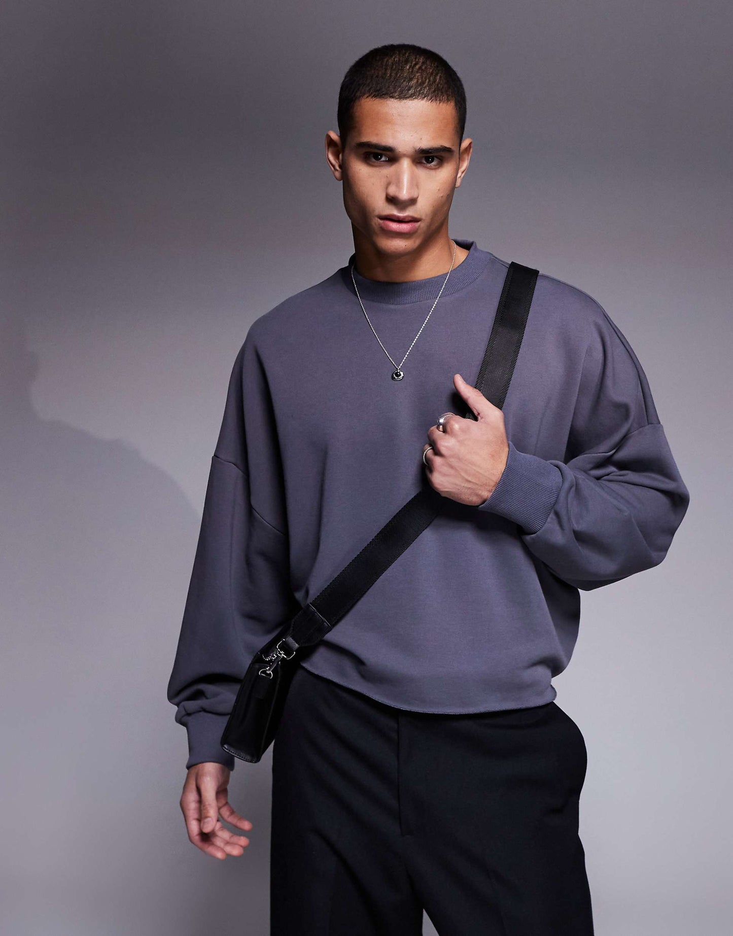 Extreme Oversized Sweatshirt With Raw Hem