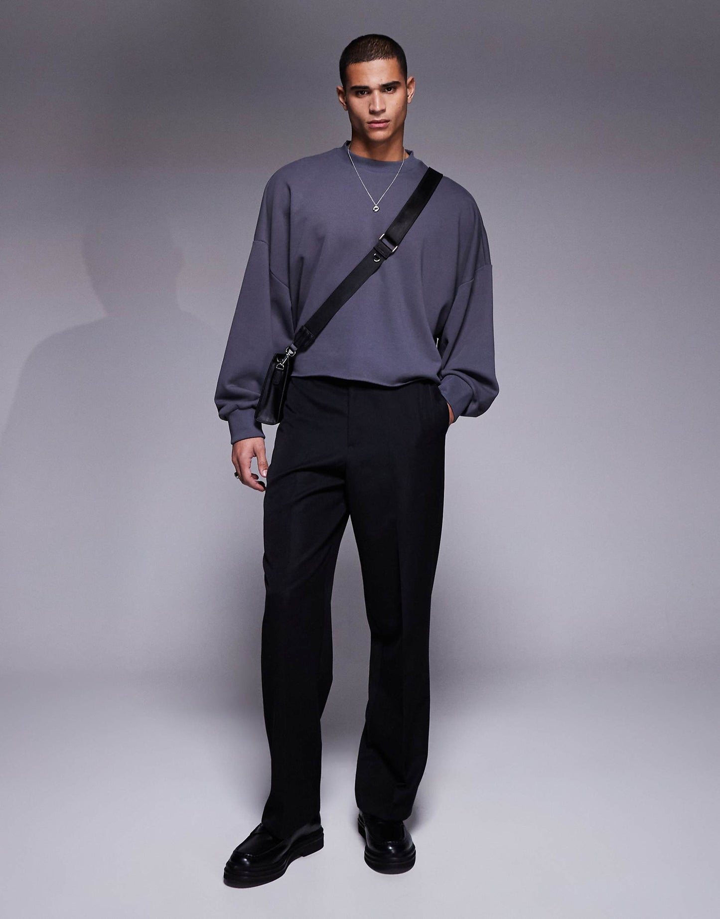 Extreme Oversized Sweatshirt With Raw Hem