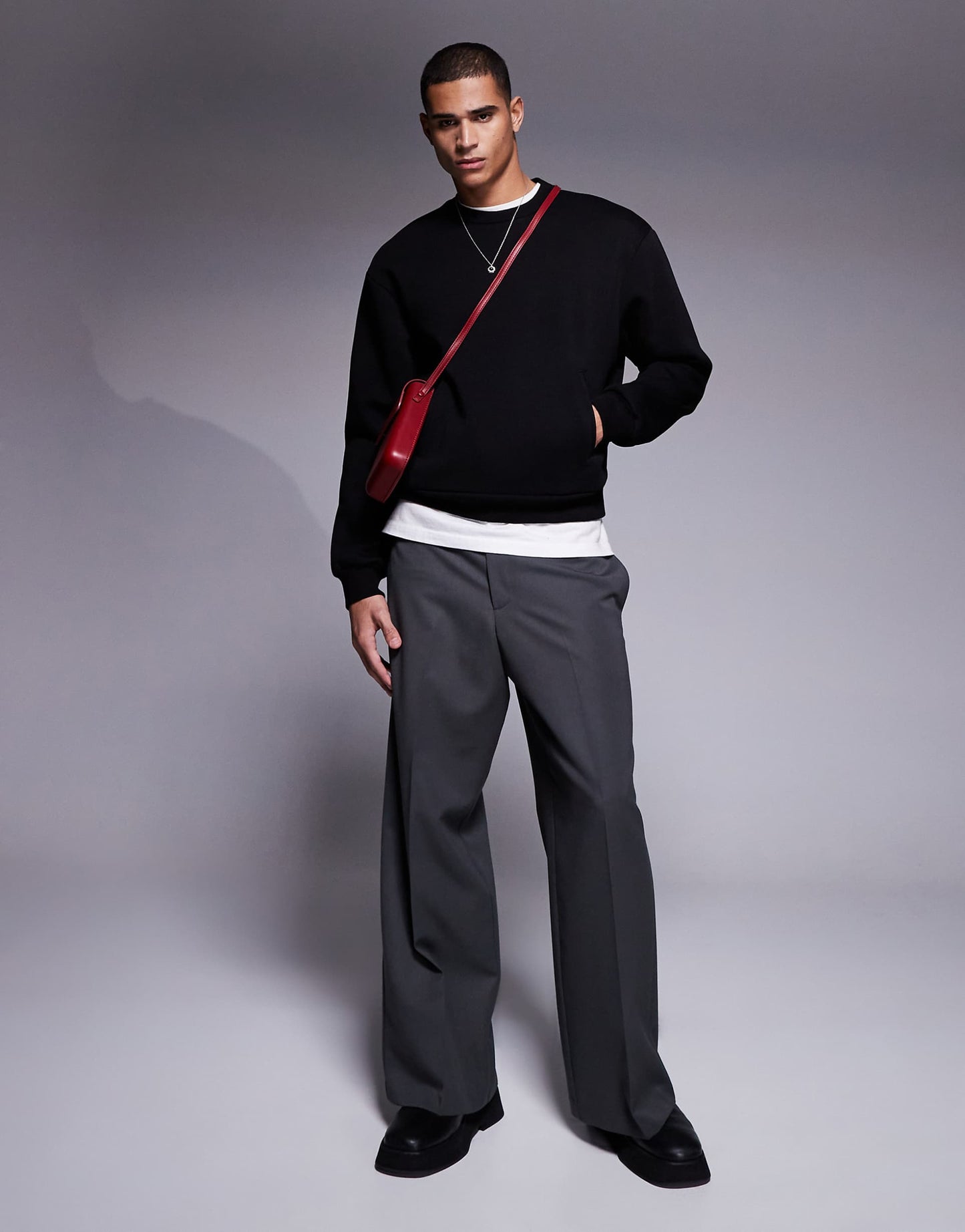 Oversized Boxy Sweatshirt With Pockets