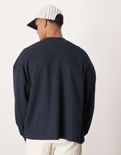 Extreme Oversized Long Sleeve T-Shirt With Baggy Sleeves