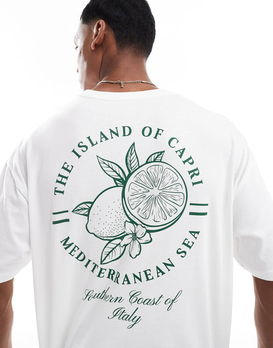 Oversized T-Shirt With Fruit Graphic
