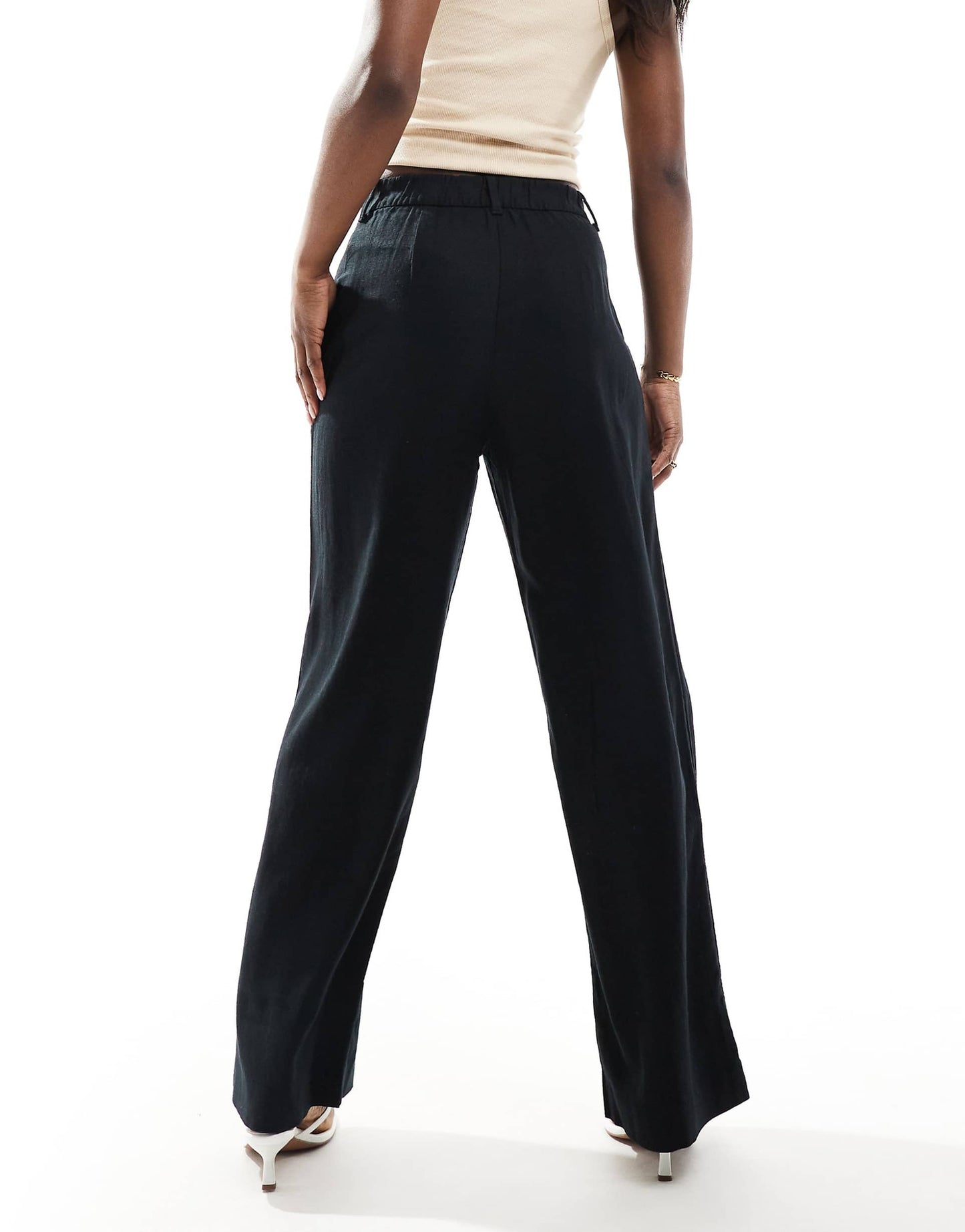 Ultra High Rise Linen Trouser