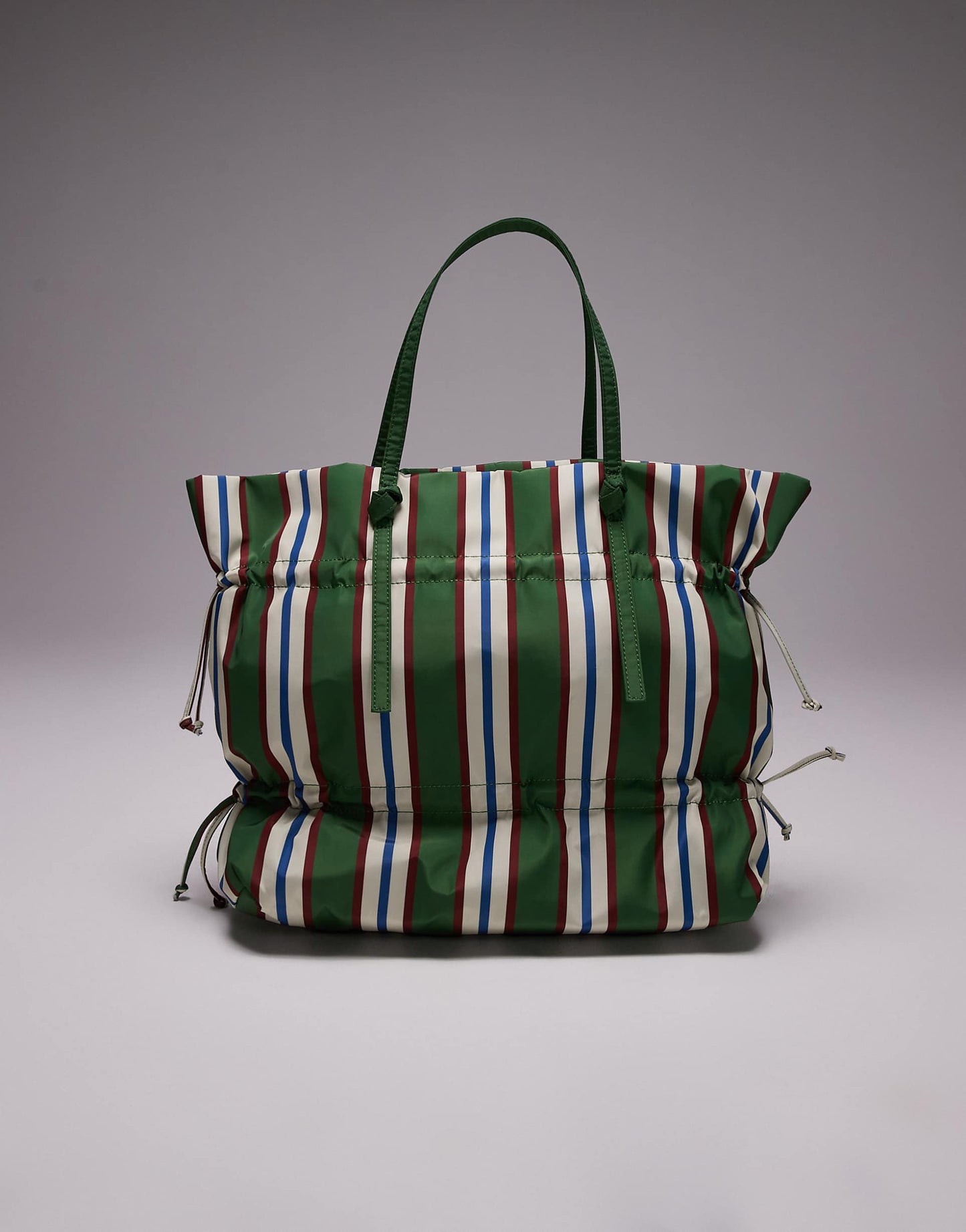 Tino Nylon Ruched Tote Bag