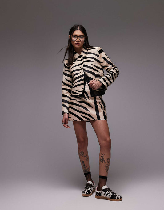 Pony Hair Mini Skirt Co-Ord
