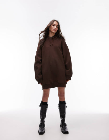 Oversized Hoodie Sweat Mini Dress