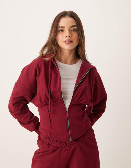 Corset Structured Hoodie Co Ord