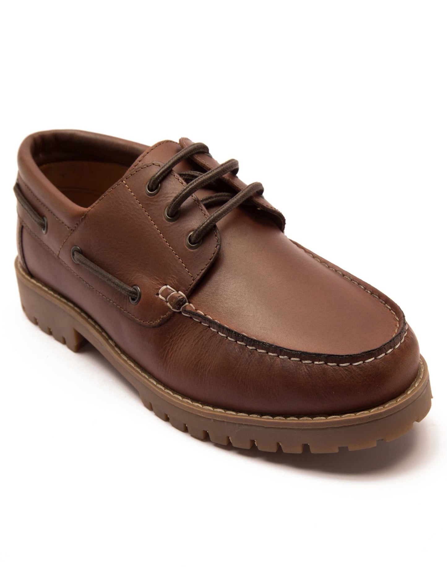 Cape' Men'S Leather Casual Lace-Up Boat Shoes