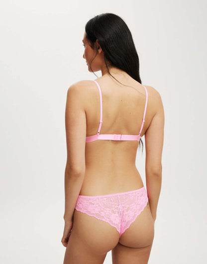Everyday Lace Triangle Padded Bralette