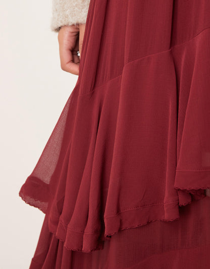 Clementine Tiered Maxi Skirt