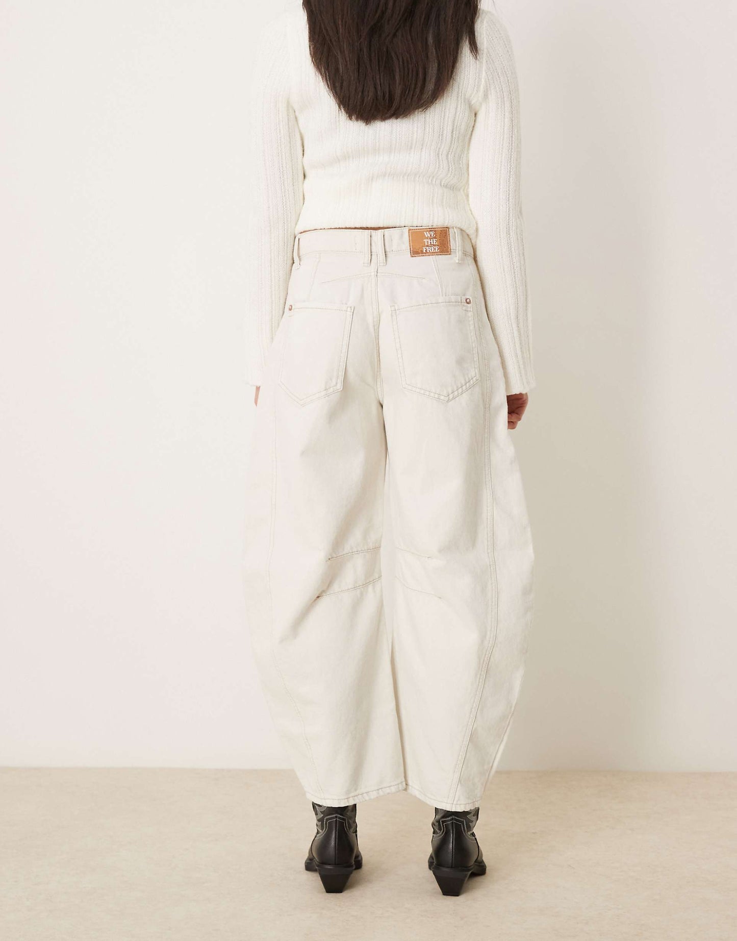 Good Luck Mid Rise Barrel Leg Jeans