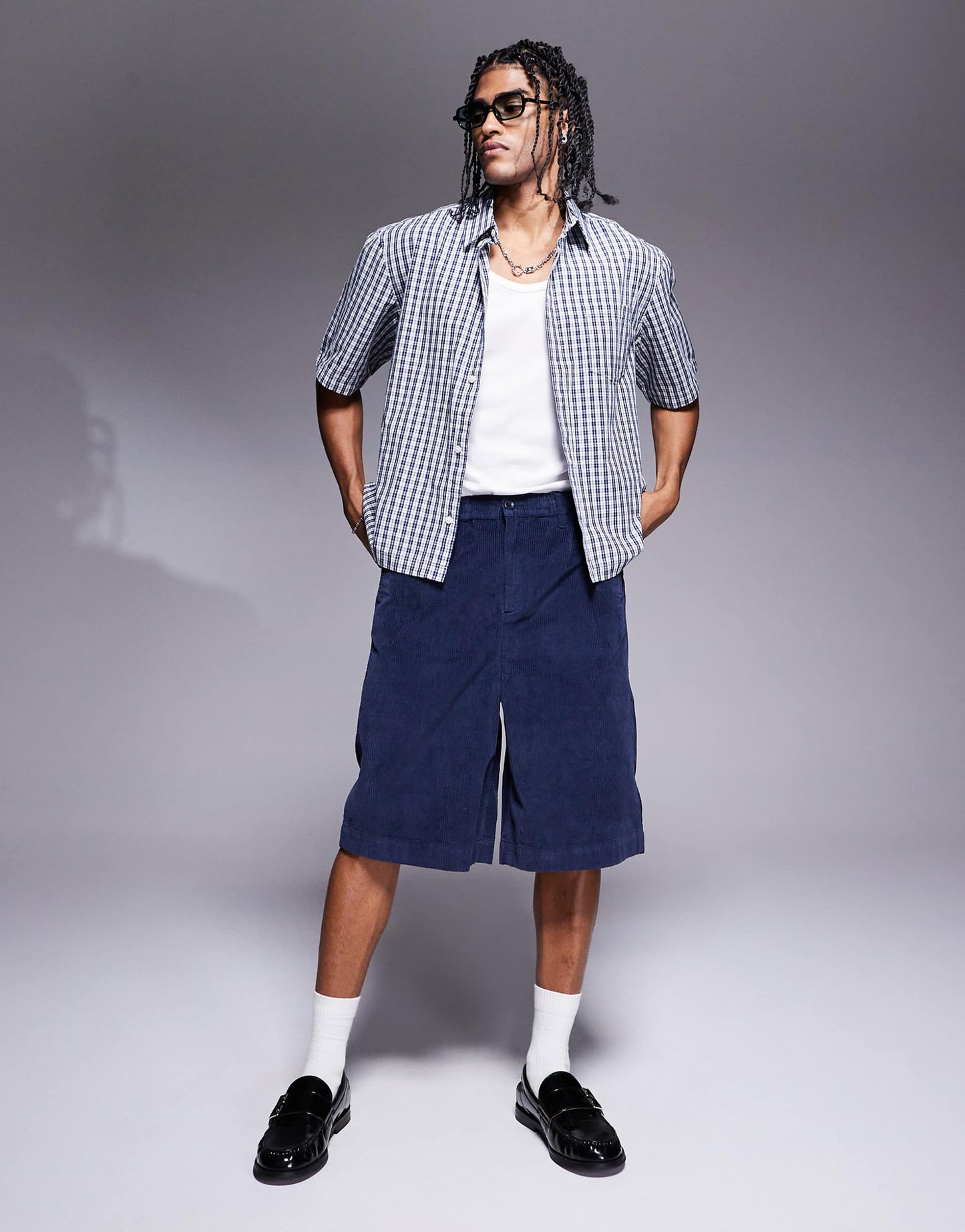 Long Length Corduroy Jorts