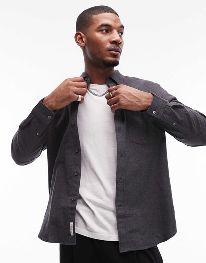 Relaxed Fit Flannel Shirt