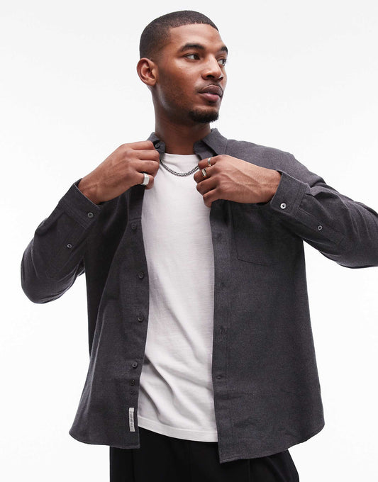 Relaxed Fit Flannel Shirt